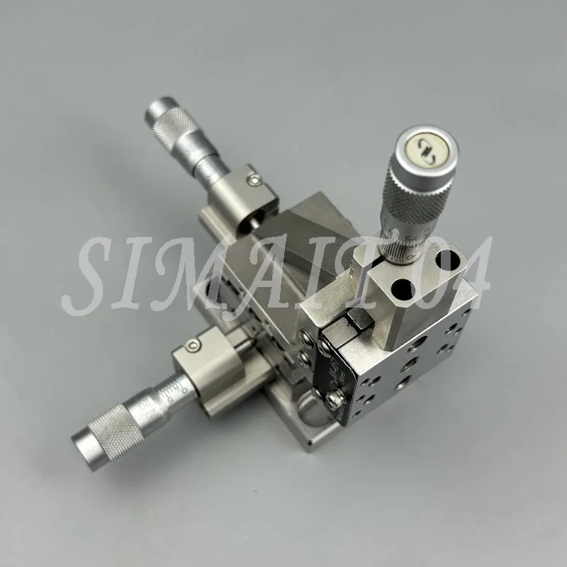 XYZ461 Precision Fine-tuning Manual Sliding Table, Stainless Steel Displacement Table, Coupling Alignment Table