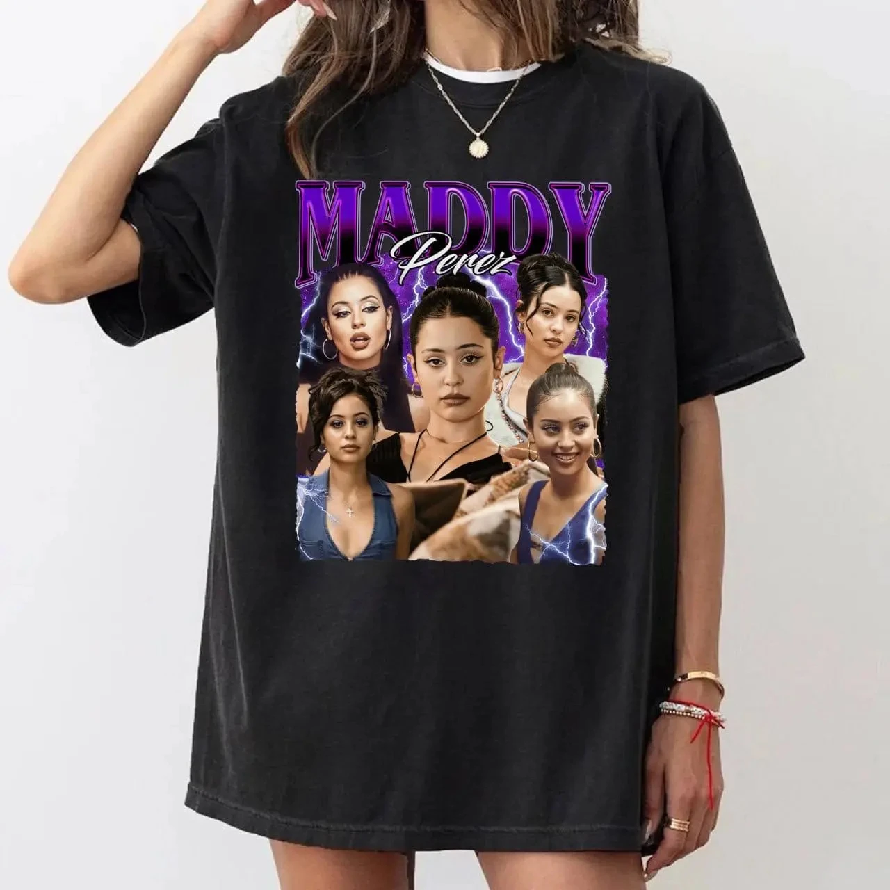Camiseta unisex de algodón 100% con gráfico de la serie de drama Euphoria Maddy Perez, novedad de verano, moda Vintage Y2k, camiseta de manga corta para hombre, 2026