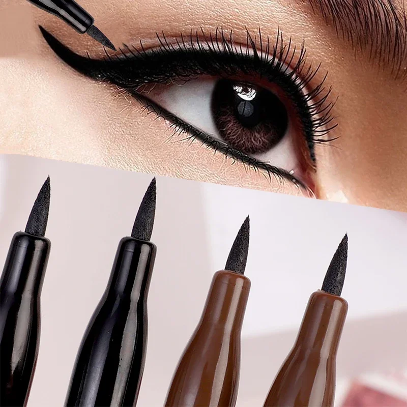 Natural Smooth Liquid Eyeliner Pencil Waterproof Ultra-fine Quick Drying Lasting Black Brown Eye Liner Pen Eyes Makeup Cosmetics