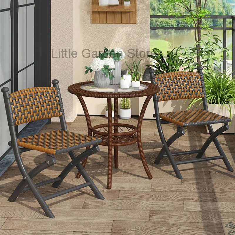 

Rattan Outdoor Garden Chairs Nordic Vintage Dining Childeren Garden Chairs Waterproof Industerial Mueble Para Jardin Furniture