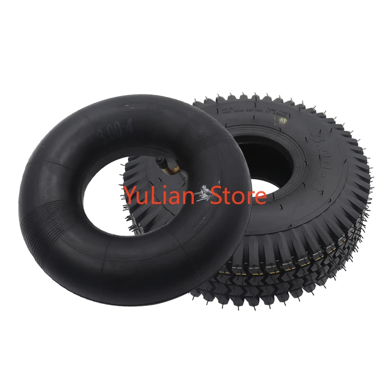 4.00-4 Heavy Duty Inner Tube Outer Tyre 3.00/350-4 Inch Innertube For Remplacement de pneu de moto de chariot de skateboard