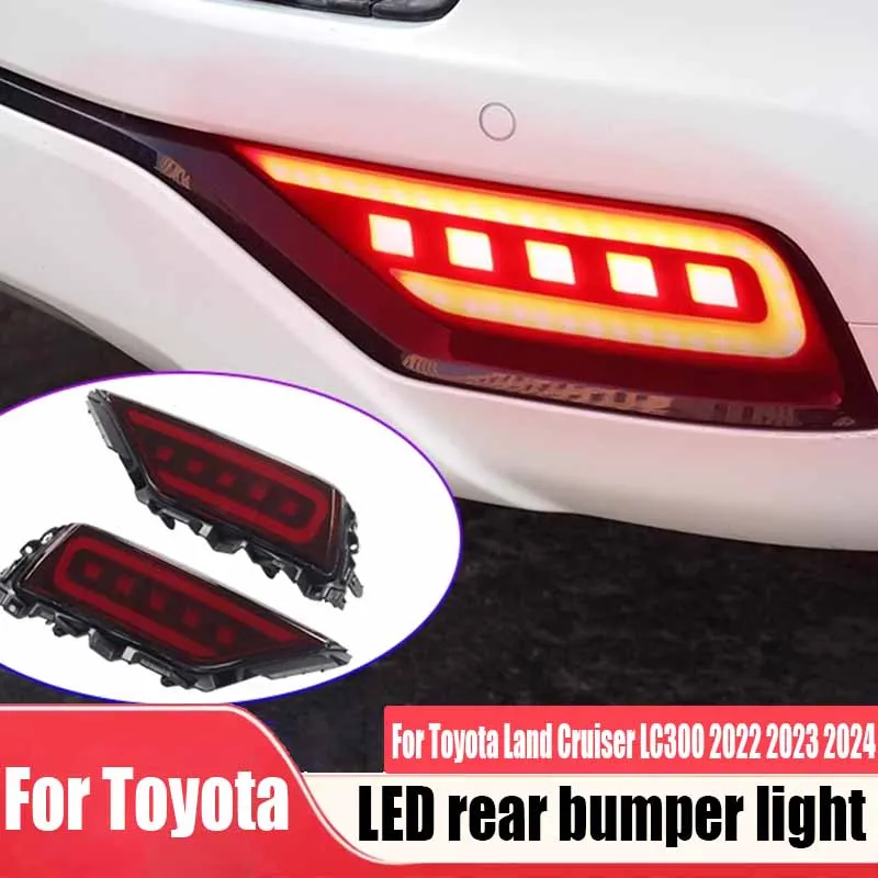 

LED rear bumper light car exterior modification accessories For Toyota Land Cruiser LC300 2022 2023 2024