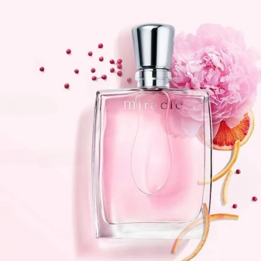 100 مل عطر رومانسي أنيق ماركة ممتازة مزيج من الليتشي الحلو والورد الأنيق طعم الثقة والرومانسية