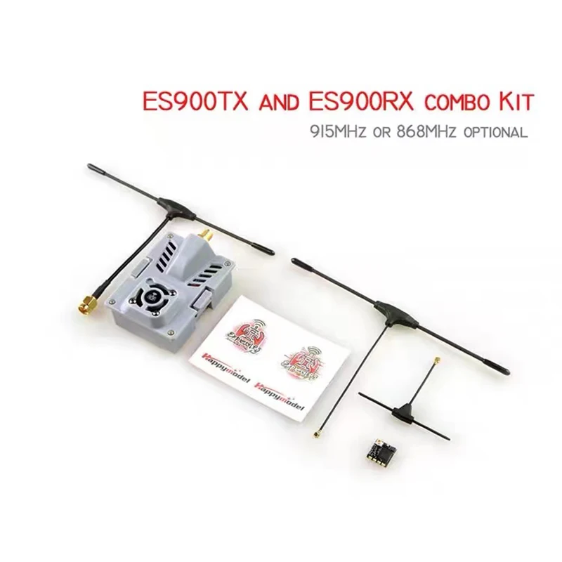 HappyModel ES900TX ES900RX 915Mhz 868MHz ExpressLRS ELRS RF Module Receiver Set for RC Airplane FPV Long Range Drone DIY Parts