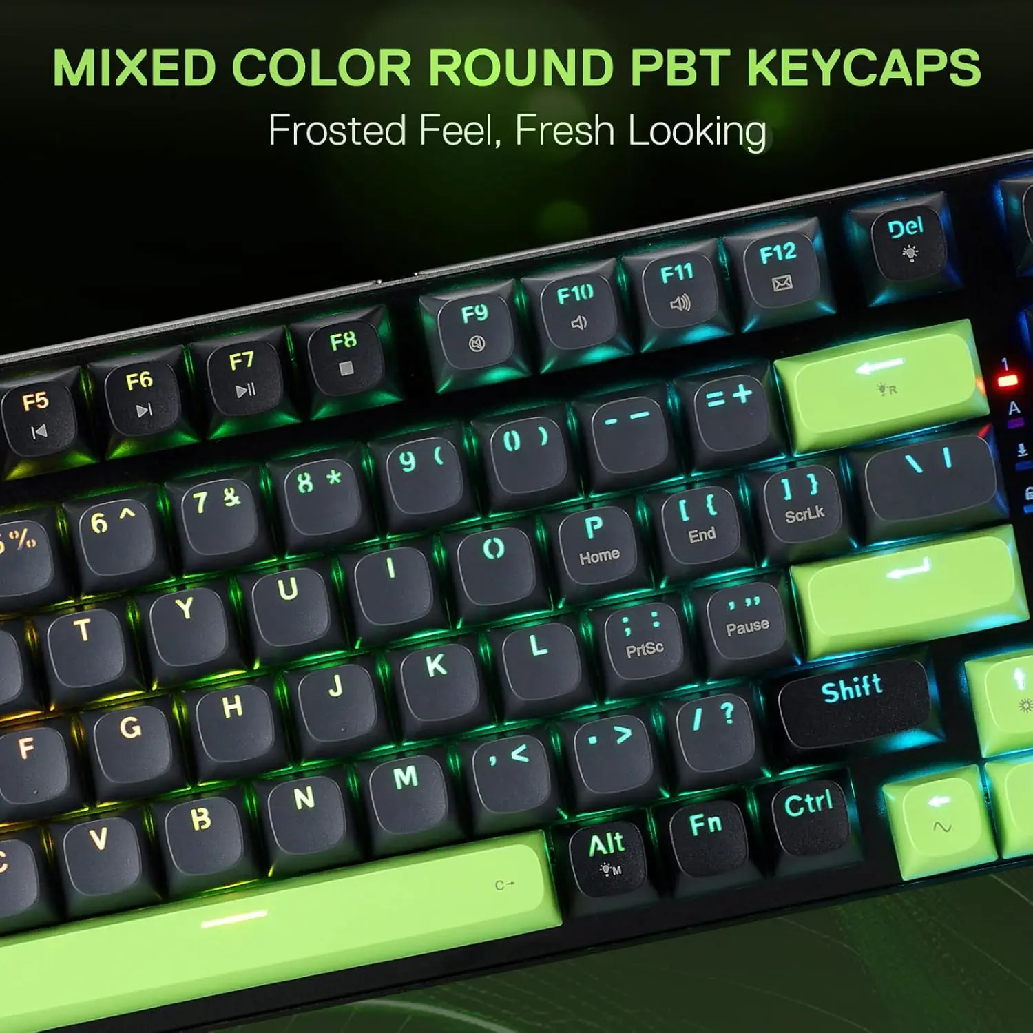 Redragon K740 98 Keys Wired RGB Gaming Keyboard, 95% PBT Mechanical Keyboard Hot-Swap Socket, Custom Linear Switch