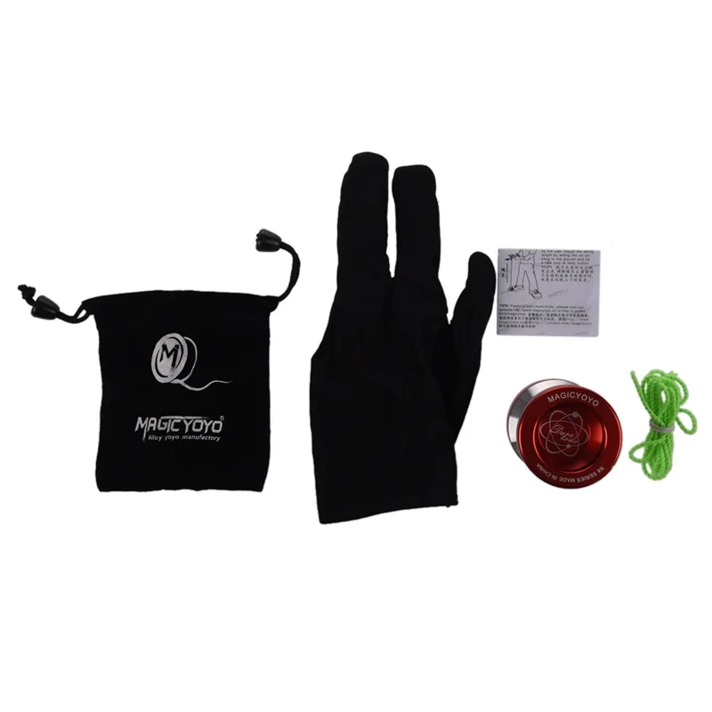 MAGICYOYO N8 Super Professional YoYo + String + Free Bag +Free Glove (Red)