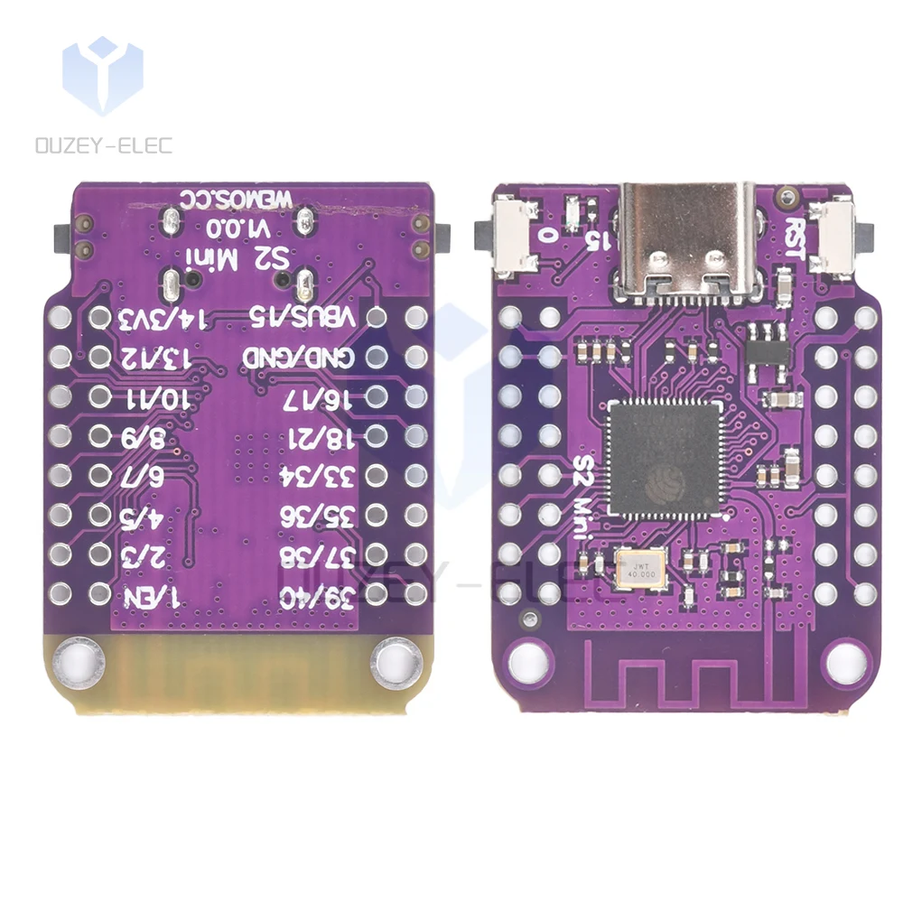 Módulo WIFI Internet de las cosas Placa de desarrollo ESP32 S2 Mini WiFi IOT Junta basada ESP32-S2FN4R2 ESP32-S2 4MB Mini WiFi Junta