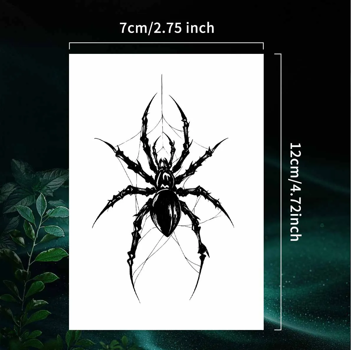 1 Sheet Per Pack Temporary Tattoo Sticker Waterproof Long Lasting Gothic Arm Leg for Women