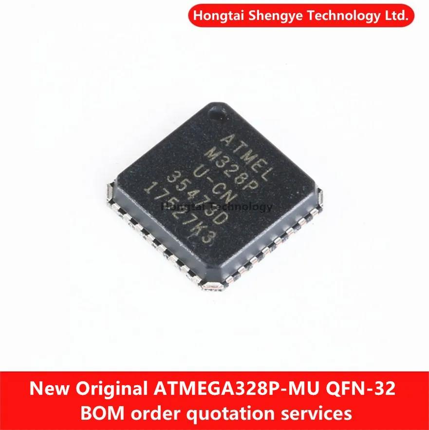 New Original M328PU-CN QFN32 ATMEGA328P-MU 8-bit Microcontroller AVR 32K Flash Memory