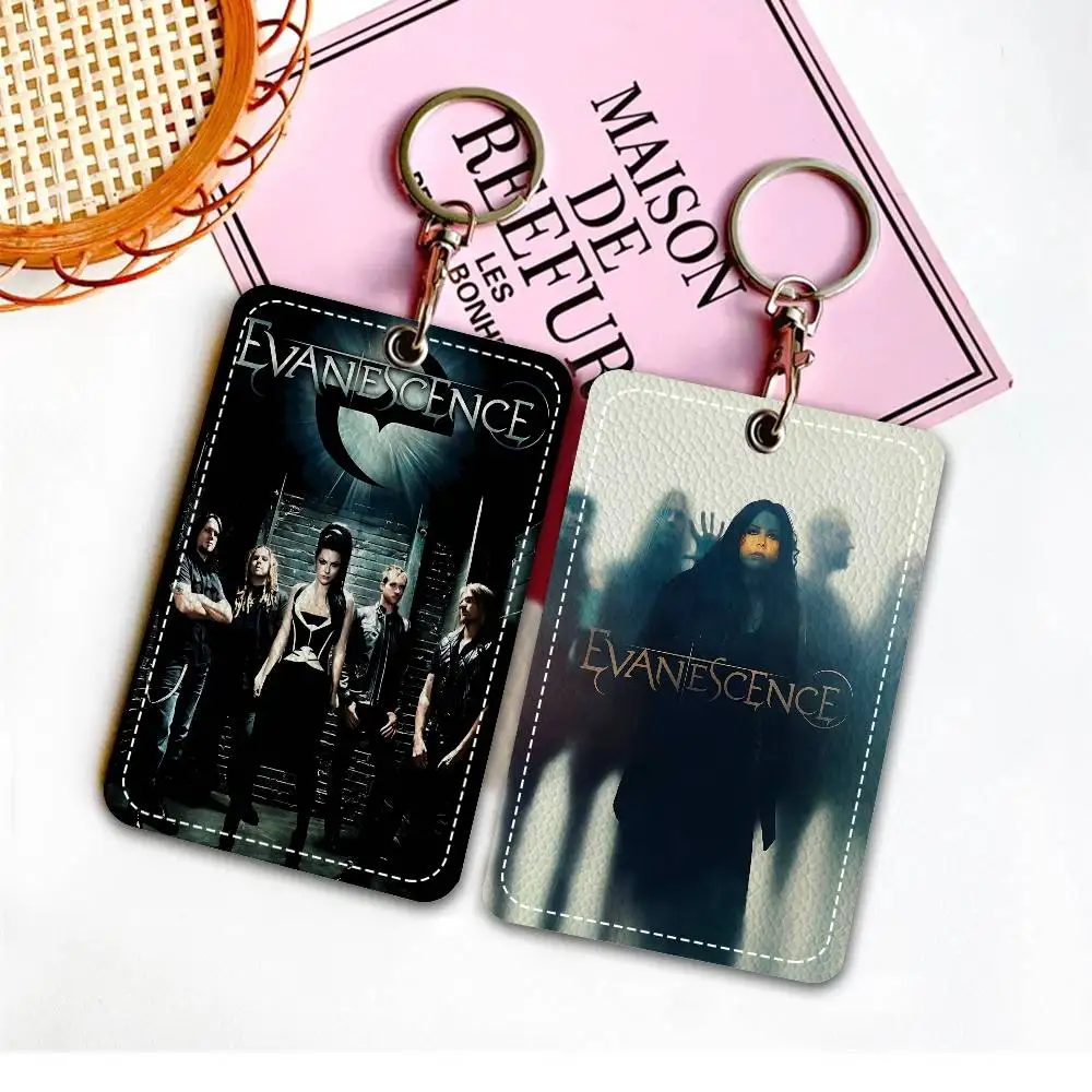 

Rock E-Evanescence Band Access & Meal Card Holder Keychain Credit ID Bank Card Protective Case Keychain Pendant Fashion