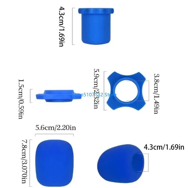 Gói 87HD của 3 micrô bọt trượt băng chống bọt biển chống bụi cho sĩ