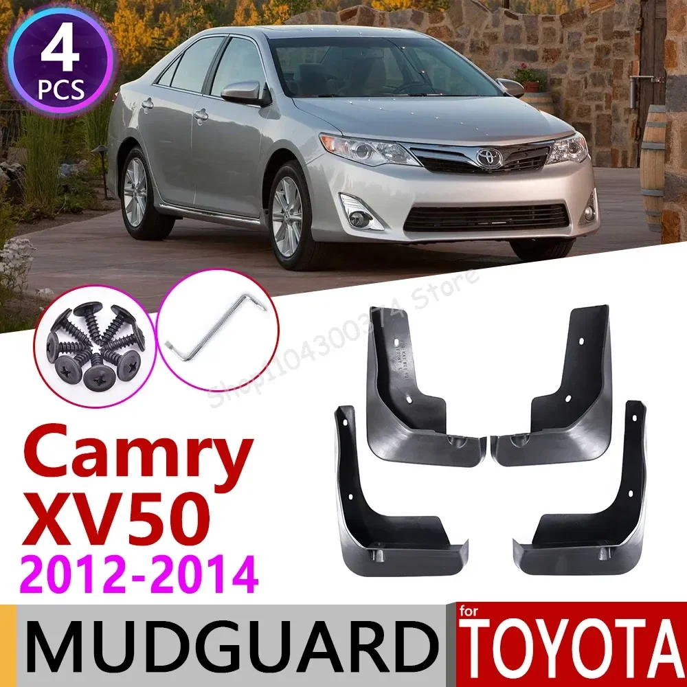 

4 PCS Front Rear Car Mudflap for Toyota Camry XV50 50 2012 2013 2014 Fender Mud Flaps Guard Splash Flap Mudguards Accessories