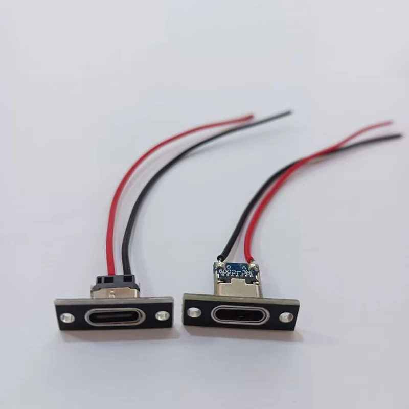 TYPE-C 2Pin Female Socket With Fixed Board Cable USB ConnectorC Port Small Electrical Appliance DIY Modification Charging Cable - view 2