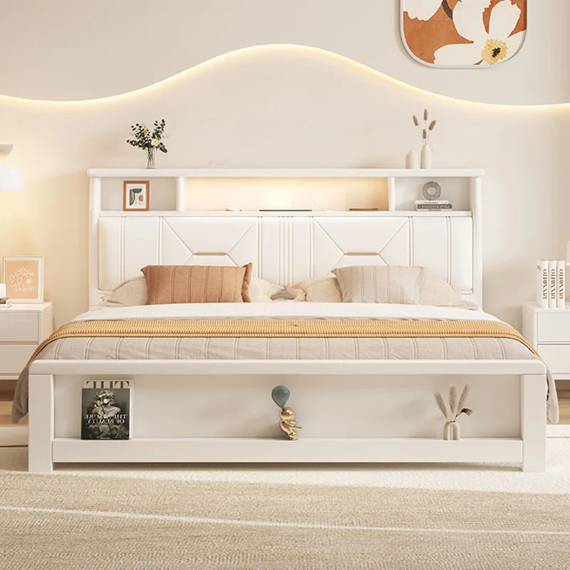 

Wooden Bedroom Bed Queen Baby Luxury Children Modern Floor Girls Sleeping Mobile Bed Princess Letto Matrimoniale Home Furniture