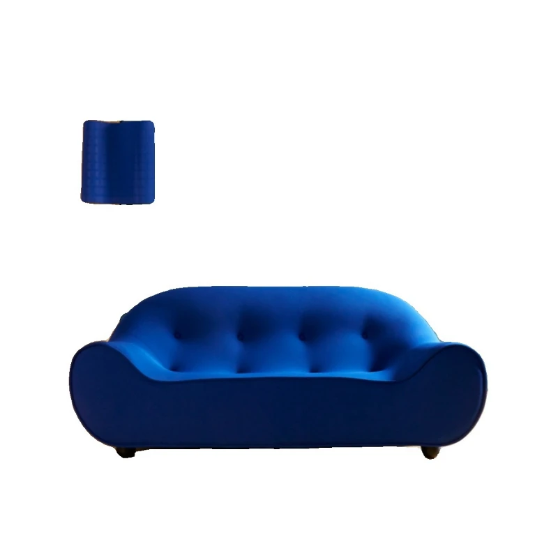 Nordic light luxury simple living room small apartment special-shaped fabric sofa chair medieval