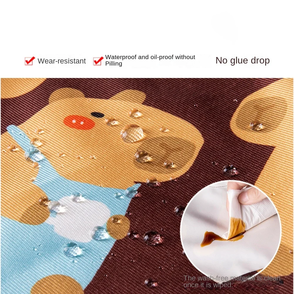 Waterproof Kitchen Apron Abrasion Resistant Household Antifouling Barista Apron Breathable Antifouling Restaurant Uniform