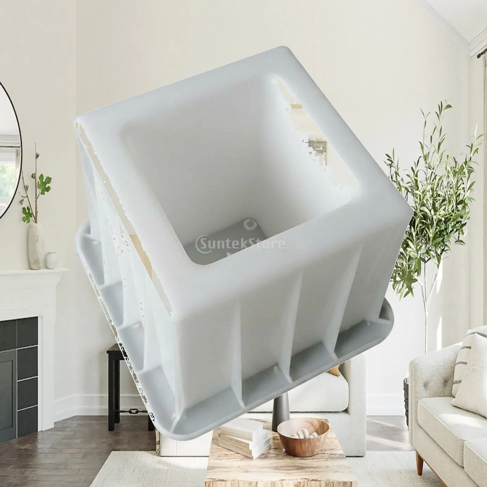 Reusable Concrete Brick Mold Polypropylene Form for Hollow Cement Block Garden Patio DIY