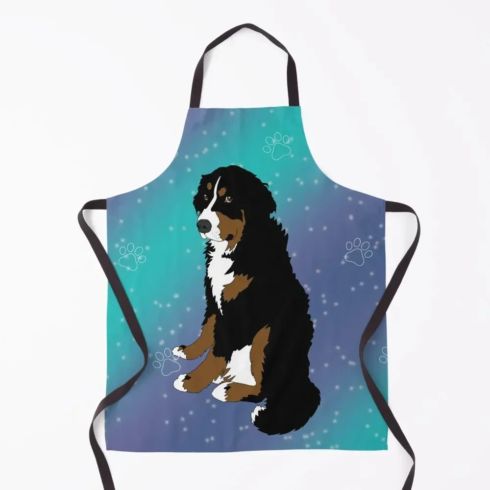 

Bernese Mountain Dog Pattern Apron women's work Hairdressing Hairdresser Accessories Apron