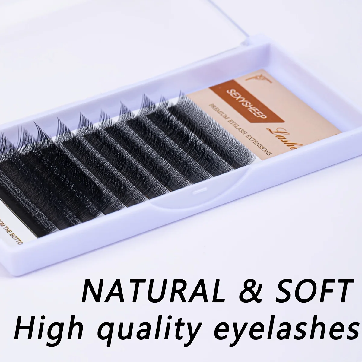 Automatische Blüte W-Form Bloom 3D 4D 5D 0,07 mm C/D Curl Mix Tray 8–15 mm vorgefertigte Fächer Wimpernverlängerungen natürlich weich