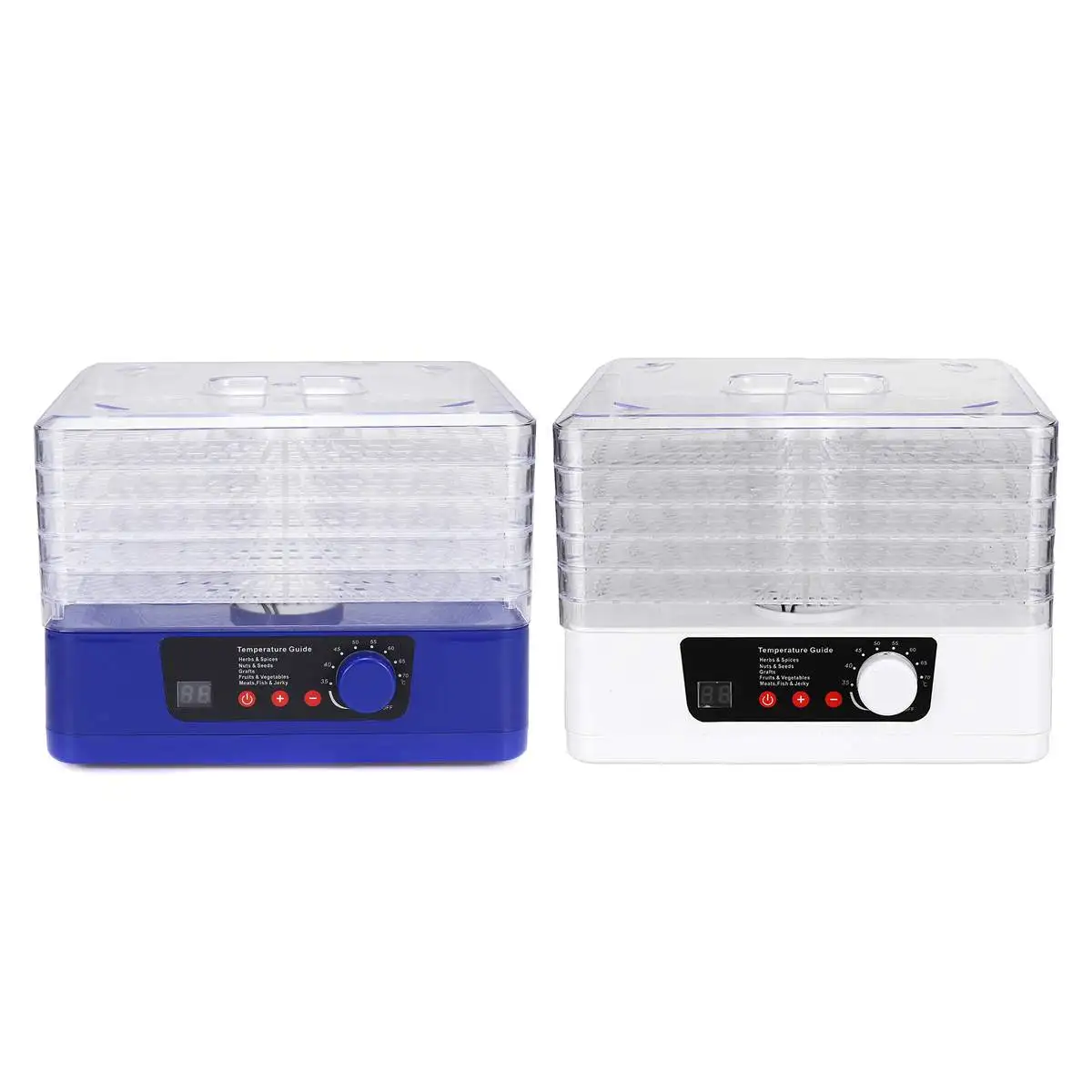 خضروات الفواكه المجففة عشب آلة اللحوم ، الغذاء المنزلي ديهيدراتور ، لحوم الحيوانات الأليفة المجففة ، 5 صواني وجبات خفيفة مجفف الهواء