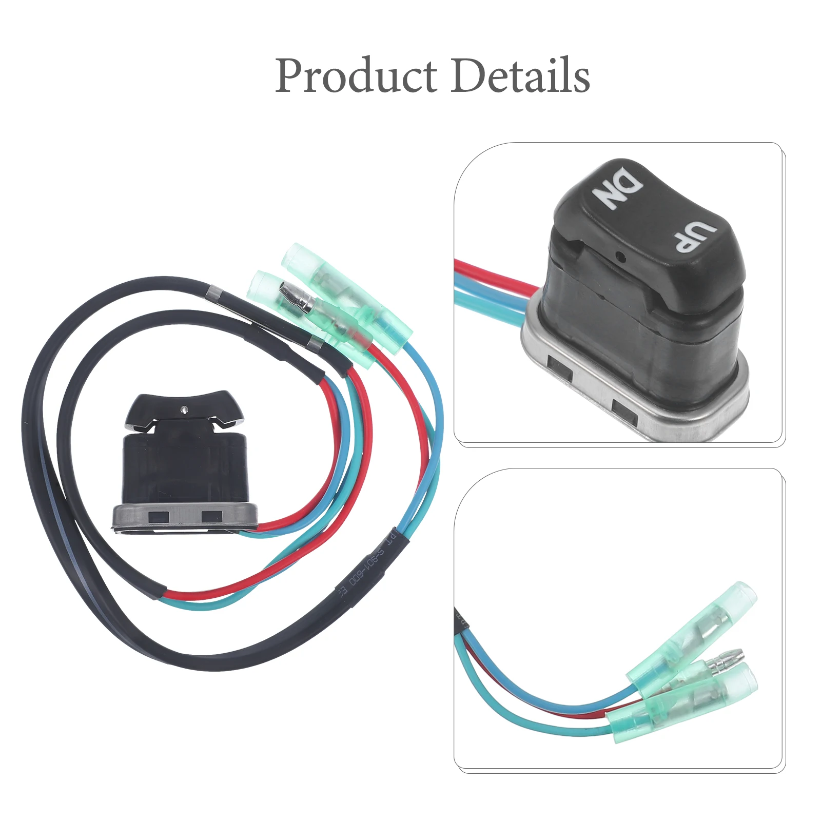 

Outboard Motor Trim Replacement Tilt Switch for Boat Durable Plastic Marine Engine Control Accessories Tilt