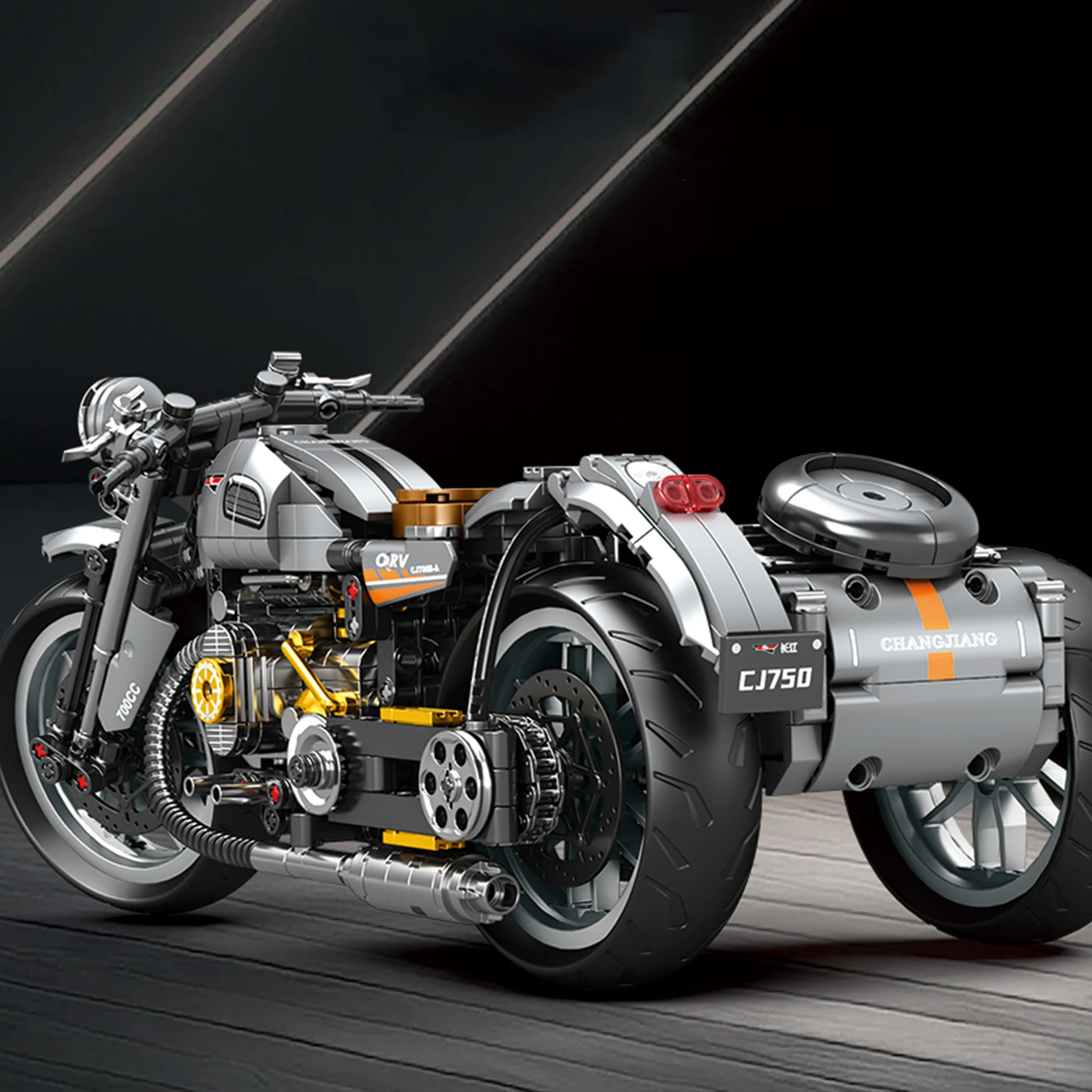 808 قطعة مدينة موتو المتسابق دراجة نارية اللبنات MOC السرعة التقنية الرياضة بطل دراجة نارية الطوب لعب للأطفال الكبار الهدايا #1