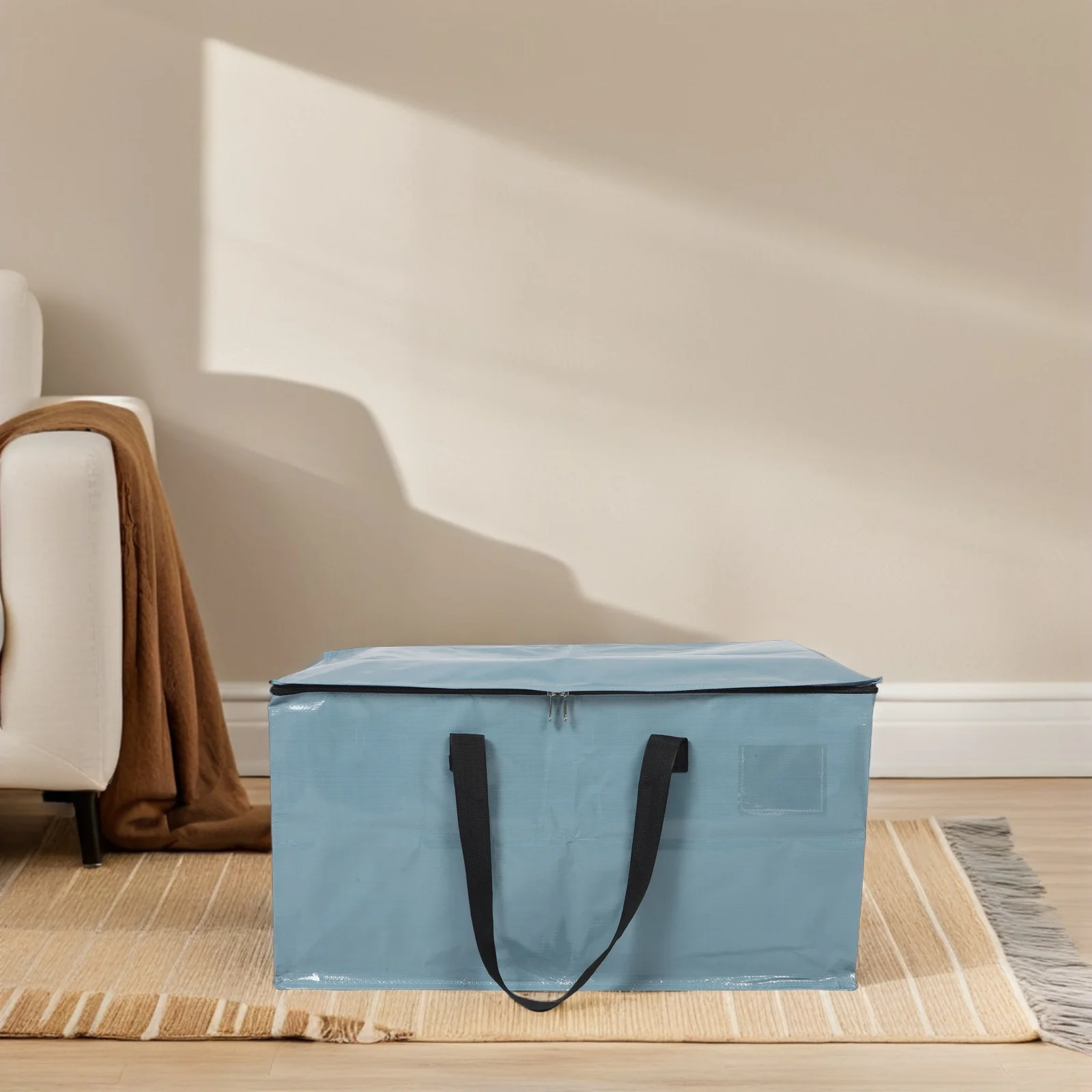 

2Pcs Large Capacity Storage Bags Foldable Heavy Duty Moving Totes for Clothes Bedding Organizing Extra Large Packing Duffle