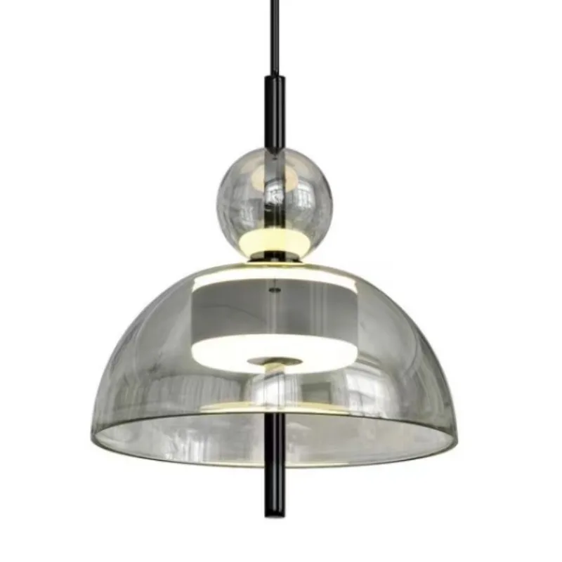 

Italian minimalist small chandelier designer art glass master bedroom light modern minimalist restaurant bar chandelier