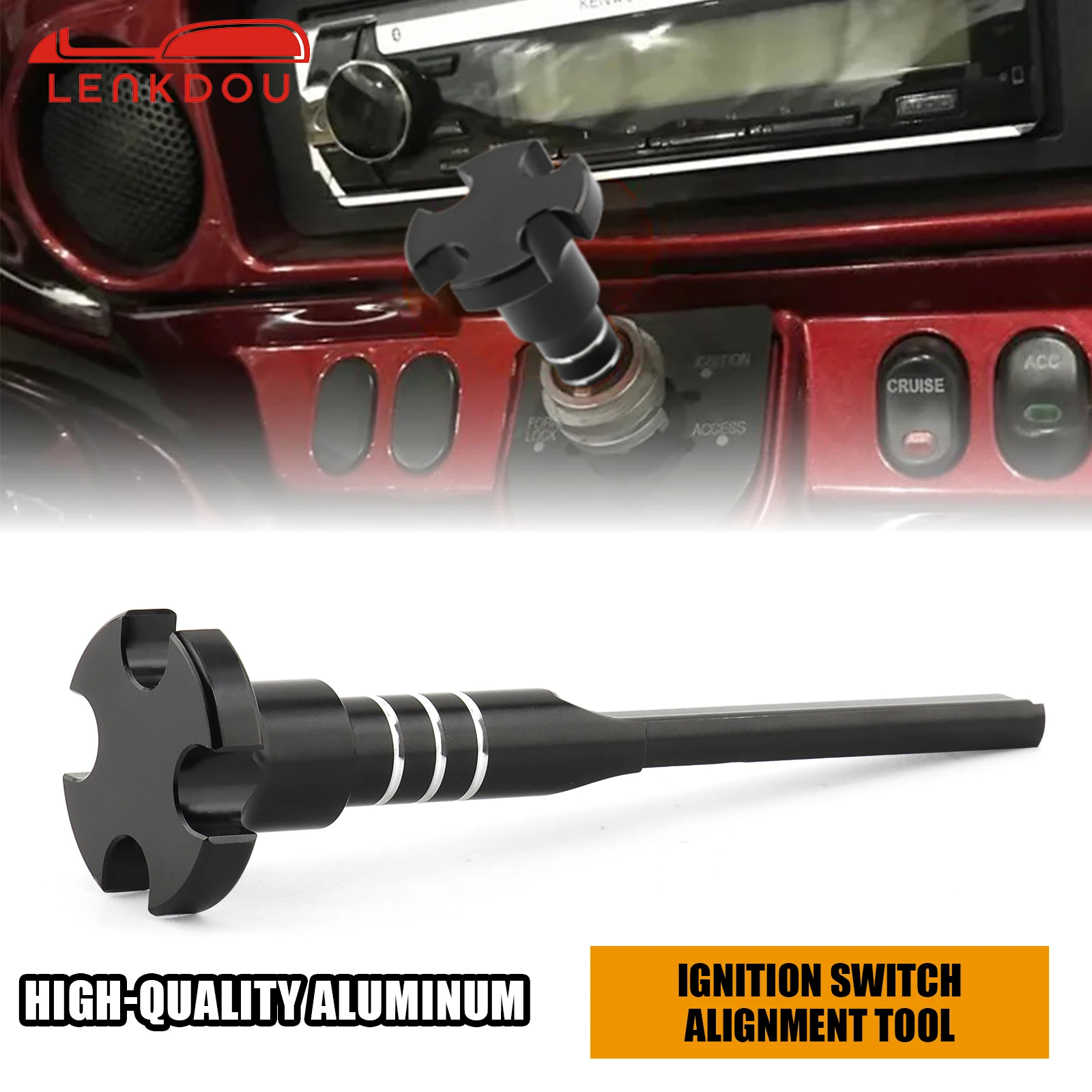 Motorcycle Ignition Switch Alignment Tool Aluminum For Harley 2014-2024 Touring Road Glide Electra Street Glides Trike NO.714000