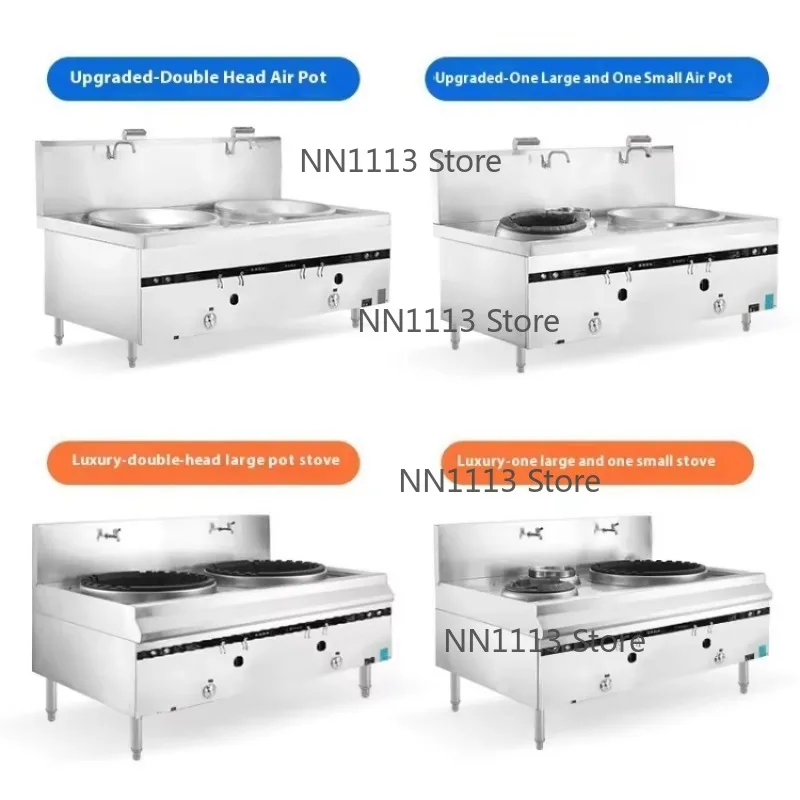 

Commercial Single Large Table Top RV Double Burner Stove Stainless Steel Natural Kitchen Canteen Use for Lamb Beef Soup