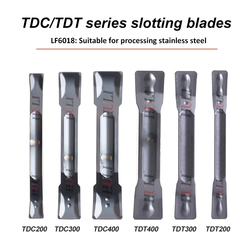 DESKAR100% Original TDC TDT Stainless Steel Series Blade TDC TDT200 300 400 LF6018 CNC Lathe Turning Tool Carbide Grooving Blade