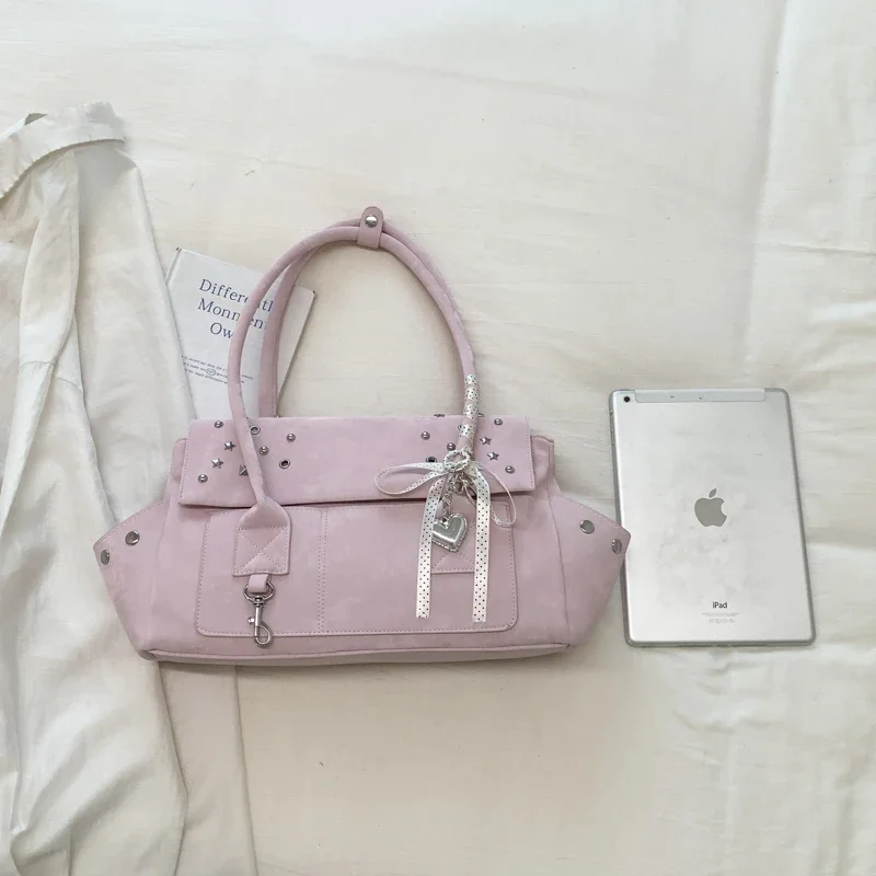 Damen PU-Leder Nieten-Stern-Handtasche: Süße, coole Nischen-Ästhetik für den Alltag – Umhängetasche und Shopper 2026 – Neue Handtaschen und Geldbörsen – Detail 13