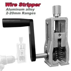 2-20mm Wire Stripper Portable Household Wire Stripper Aluminum Alloy Manual Wire Stripping Tool Cable Electric Peeling Tool