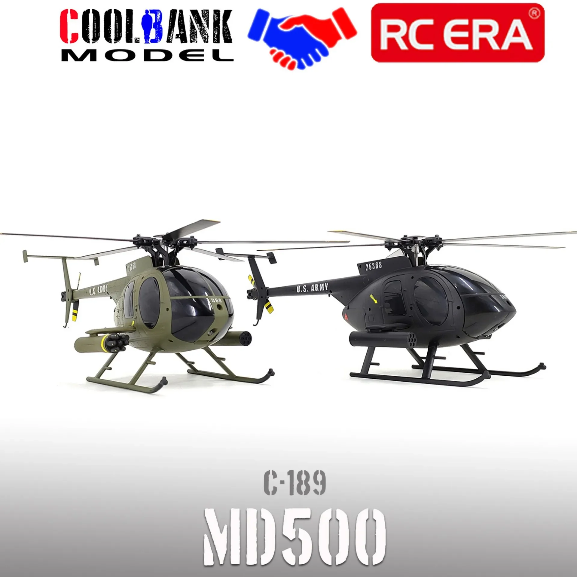 C189 Remote-Controlled Helicopter Md500 Rc Era 1:28 Dual Brushless Tusk Simulation Aircraft Outdoor Model Children Birthday Gift