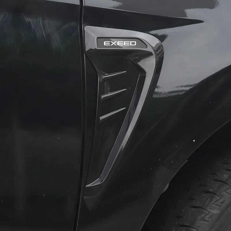 

Car Shark 3D Gills Stickers Side Fender Vent Decoration Modification Hood Air Outlet Stickers For chery exeed Car Accessories