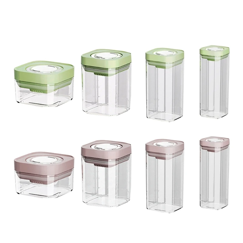 Airtight Storage Containers Easy Pressed Storage Canister Airtight Containers for Efficient Kitchen Use