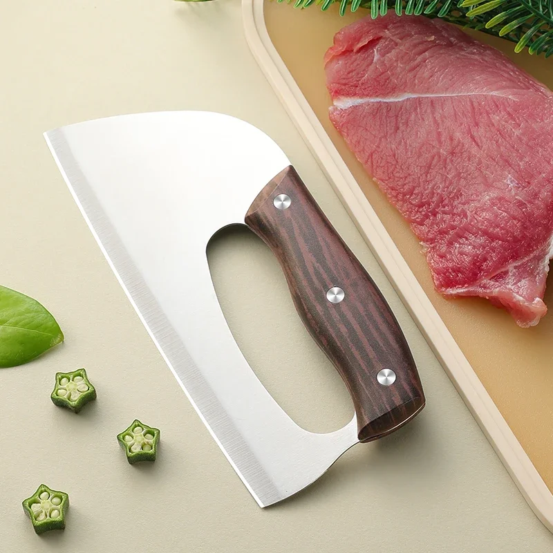 Professional Labor-saving Kitchen Slicing knife Stainless Steel Cutting Meat Knife Ladies Slicing Vegetable Fruit Cooked Food Kn