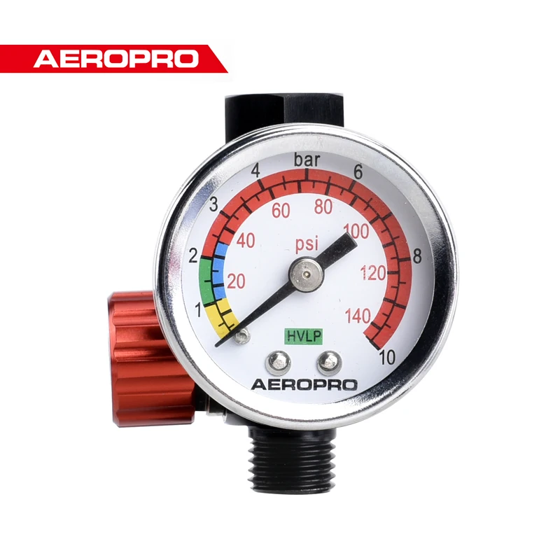 AEROPRO Adjustable Pneumatic Reducing Valve With Gauge For Compressor Air Regulator Spray Guns And Pneumatic Tools (1/4\