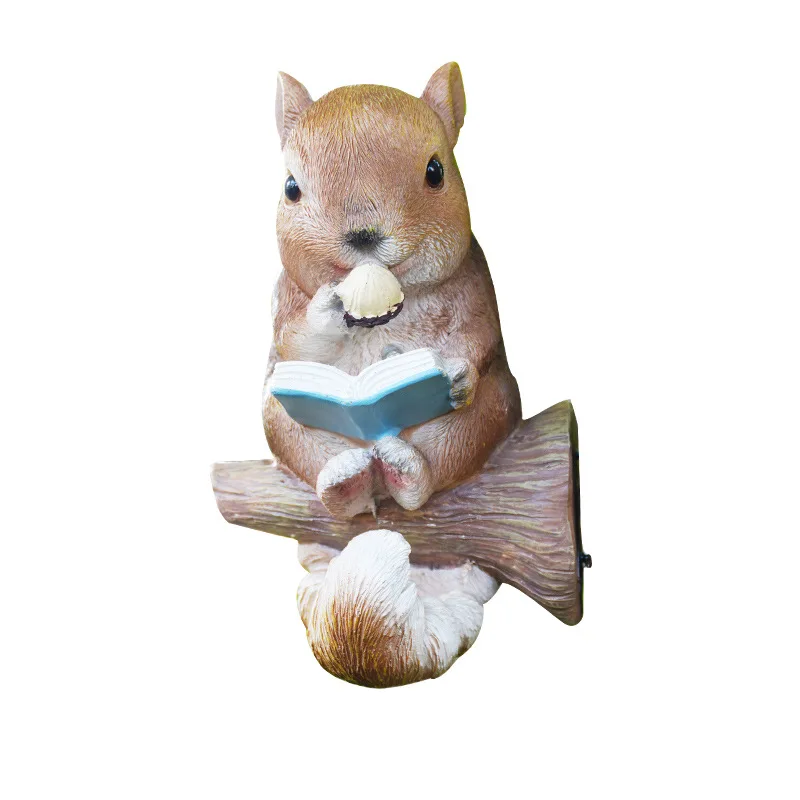 

Simulation squirrel resin tree hanging park outdoor creative small squirrel garden decoration ornaments