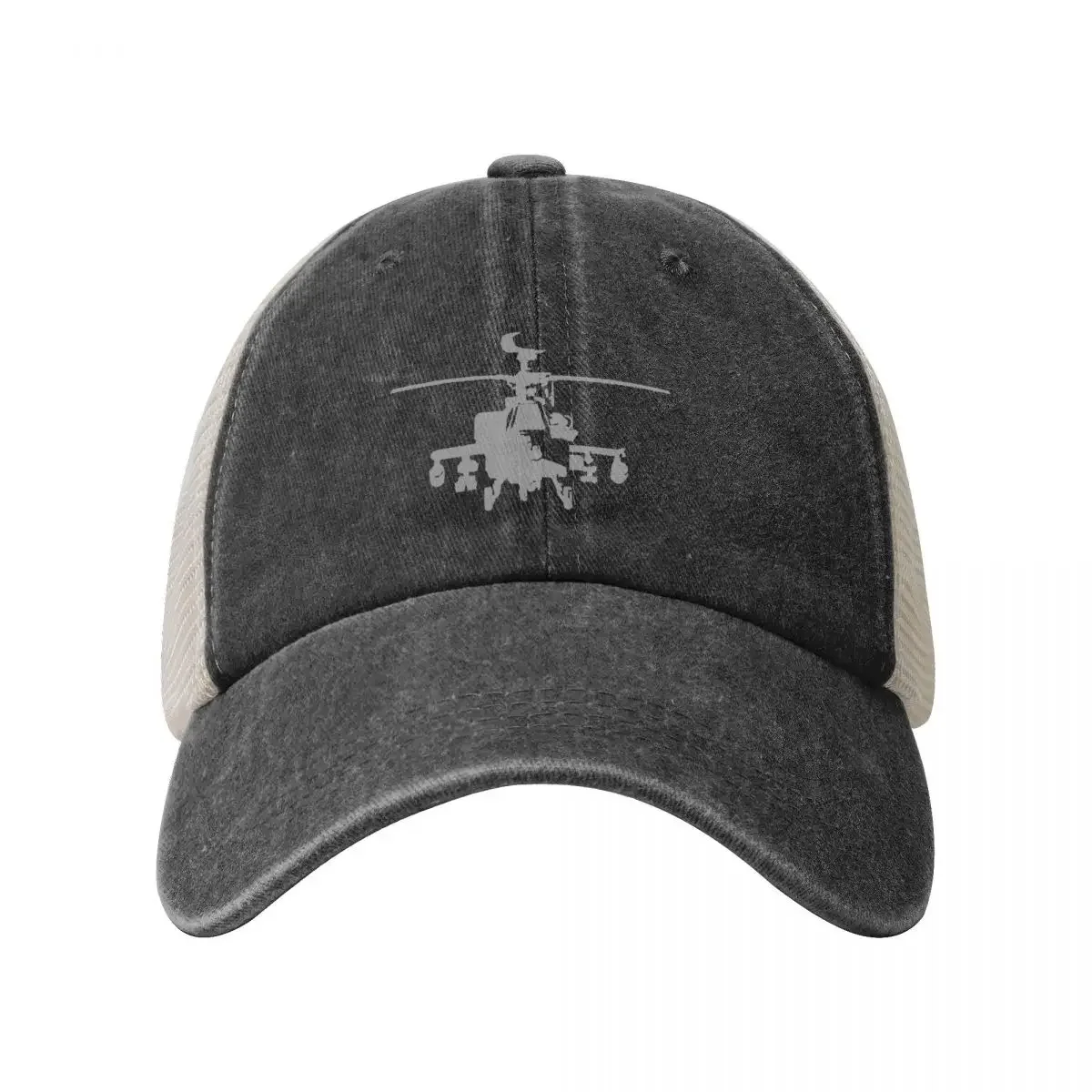 AH-64 Apache Frontal View Baseball Cap Military Cap Man Luxury Brand Ladies Men's