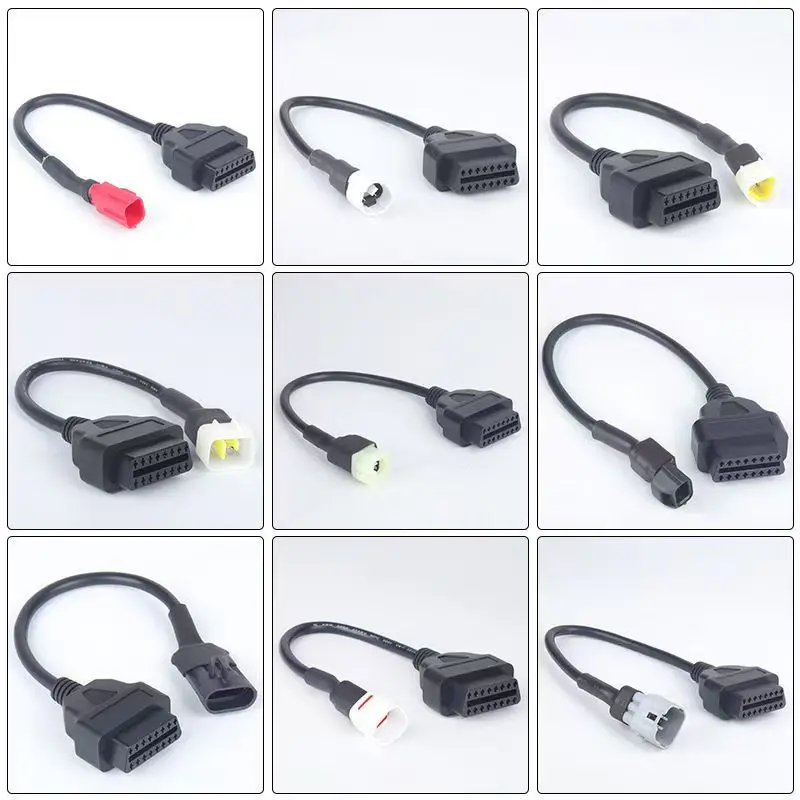 

НОВЫЙ лучший удлинительный кабель для мотоцикла YAMAHA 3/4pin OBD Connect OBD2 Connect для Honda/Kawasaki/SUZUKI 4/6PIN