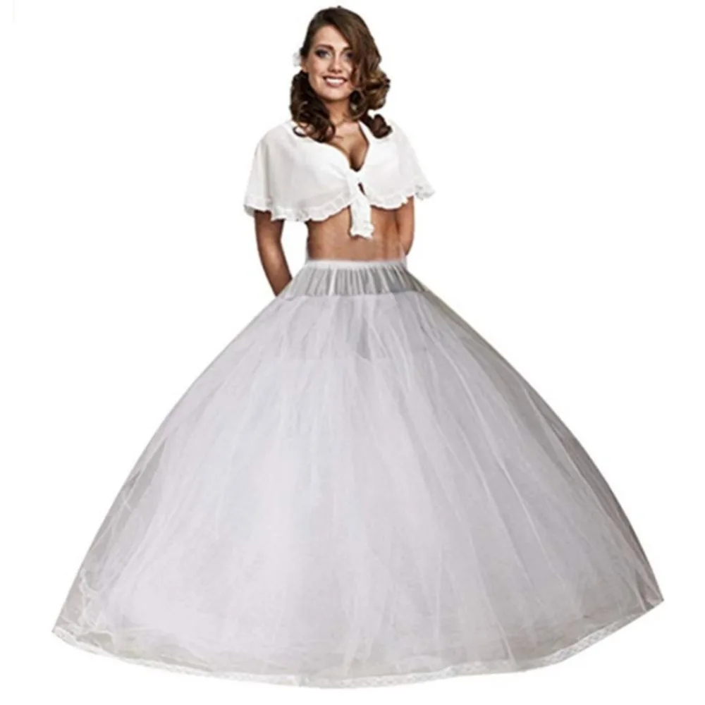 Plus A Line pettiscoat da sposa 8 strati sottogonna in Tulle donna sottoveste crinolina senza cerchio accessori da sposa da sposa