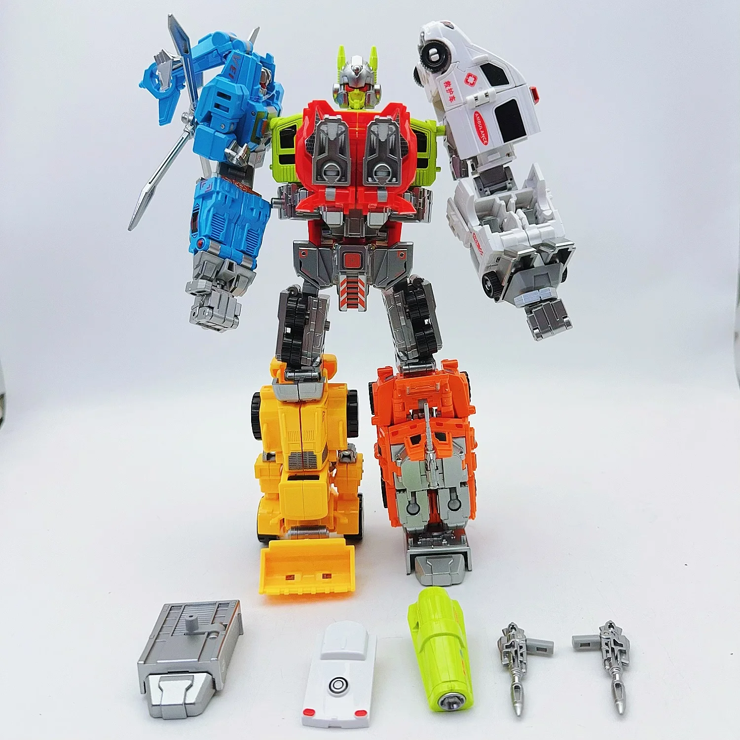 Nuovo Xingbianzhanshen 6 IN 1 Defensore 28CM Trasformazione Deformazione Action Figure Regali Collezione di giocattoli