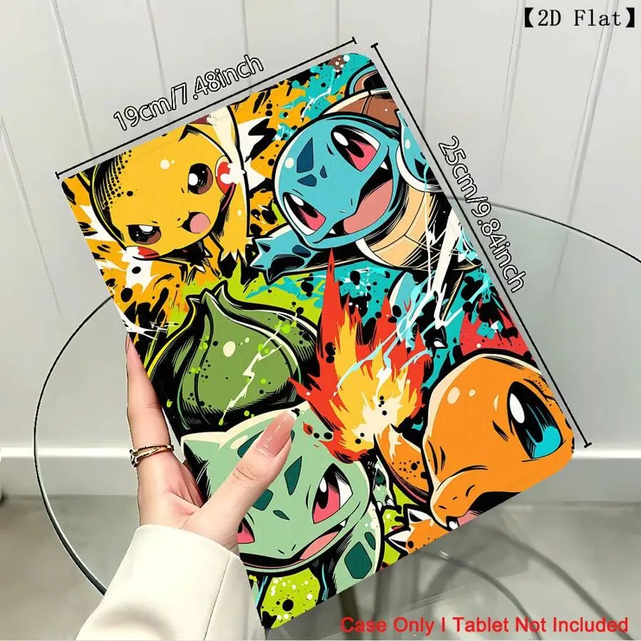 Pikachus Hot Pokemon Case for Xiaomi Pad 5 6 7 8 Pro Pad 6s Pro 7 Ultra Redmi Pad SE K Pad 8.8 9.7 12.4 Inch With Pencil Holder