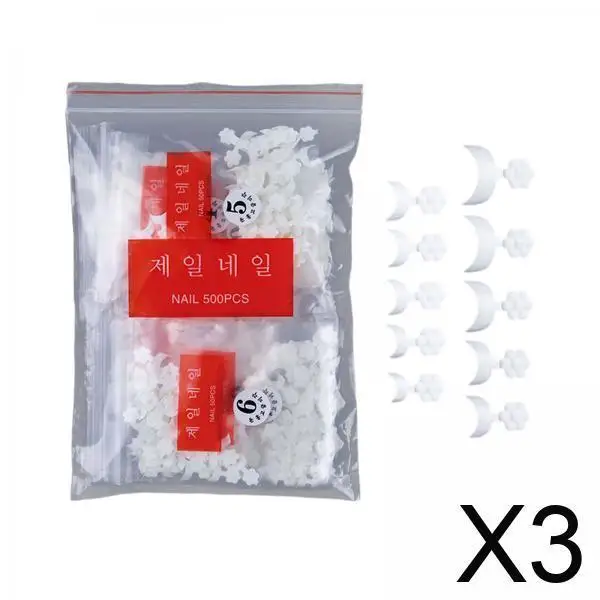 

Dual Forms Quick Building Gel Manicure False Nails ABS Plastic Nail Accessories for Professional Nail Salon