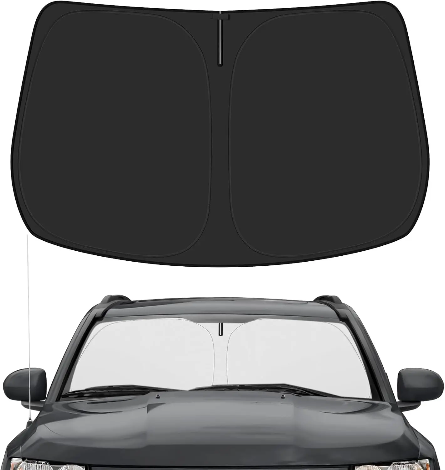 Windshield Sun Shade Custom Fit for Jeep Compass 2017-2025 Foldable Sunshade Sun Blocker Accessories Protect Car Keep Car Cooler