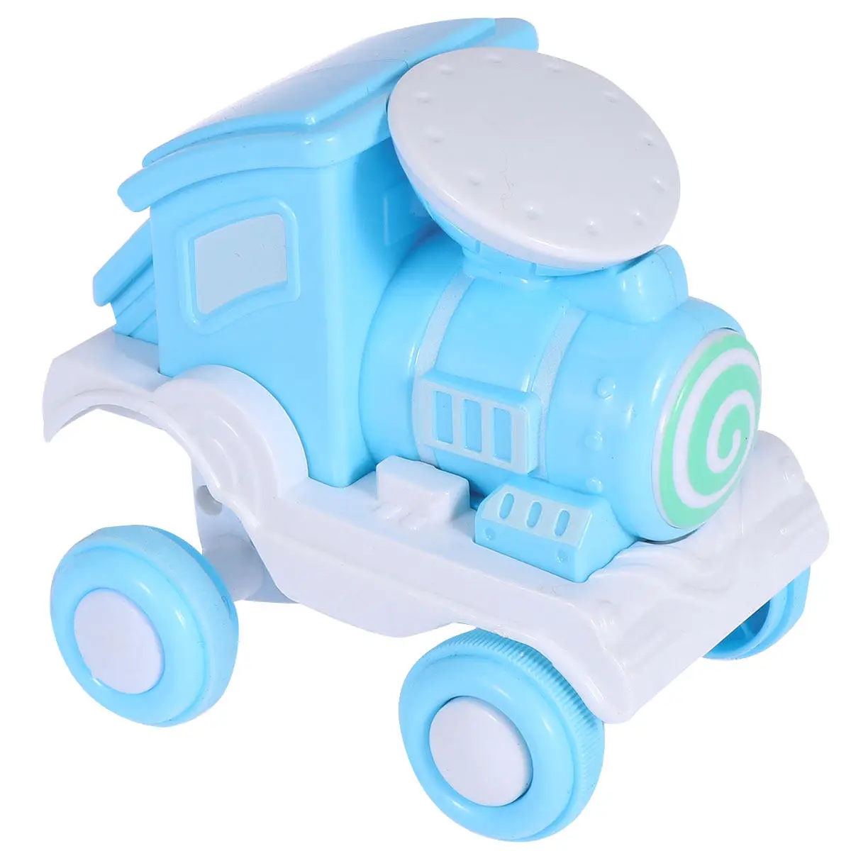 

1Pcs Small Inertia Cartoon Train Press Rolling Vehicle Bright Color Baby Educational Car Gift for Kids Inertia Train