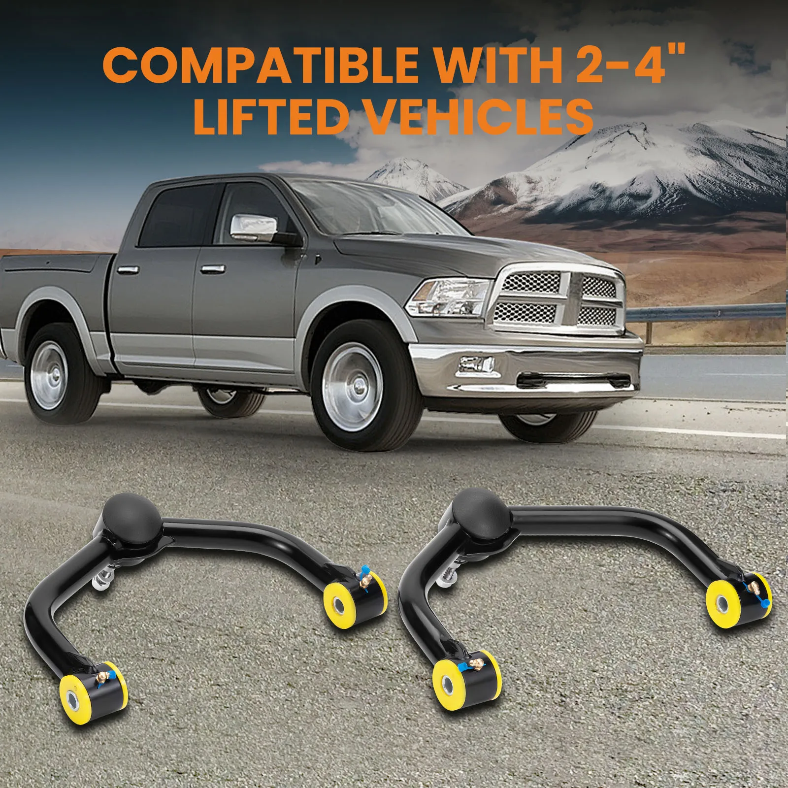 2x Front Upper Control Arms 2-4\'\' Lift For Dodge Ram 1500 2006-2023 4WD