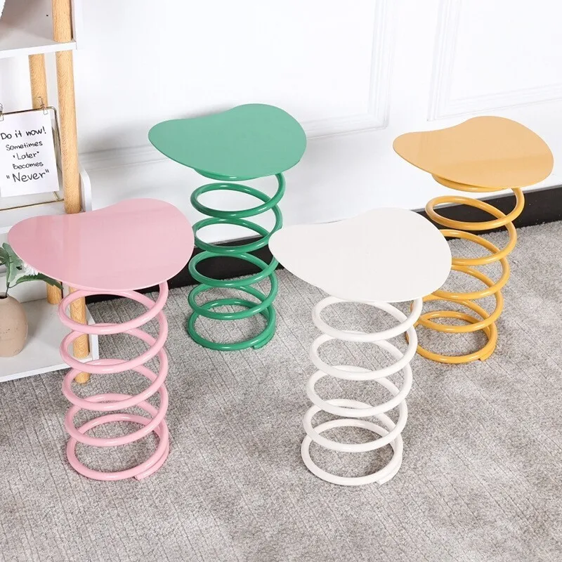 Creative Spring Short Stool Household Small Household Dining Room Table Bench Simple Personalized Stool Shoe Changing Bench