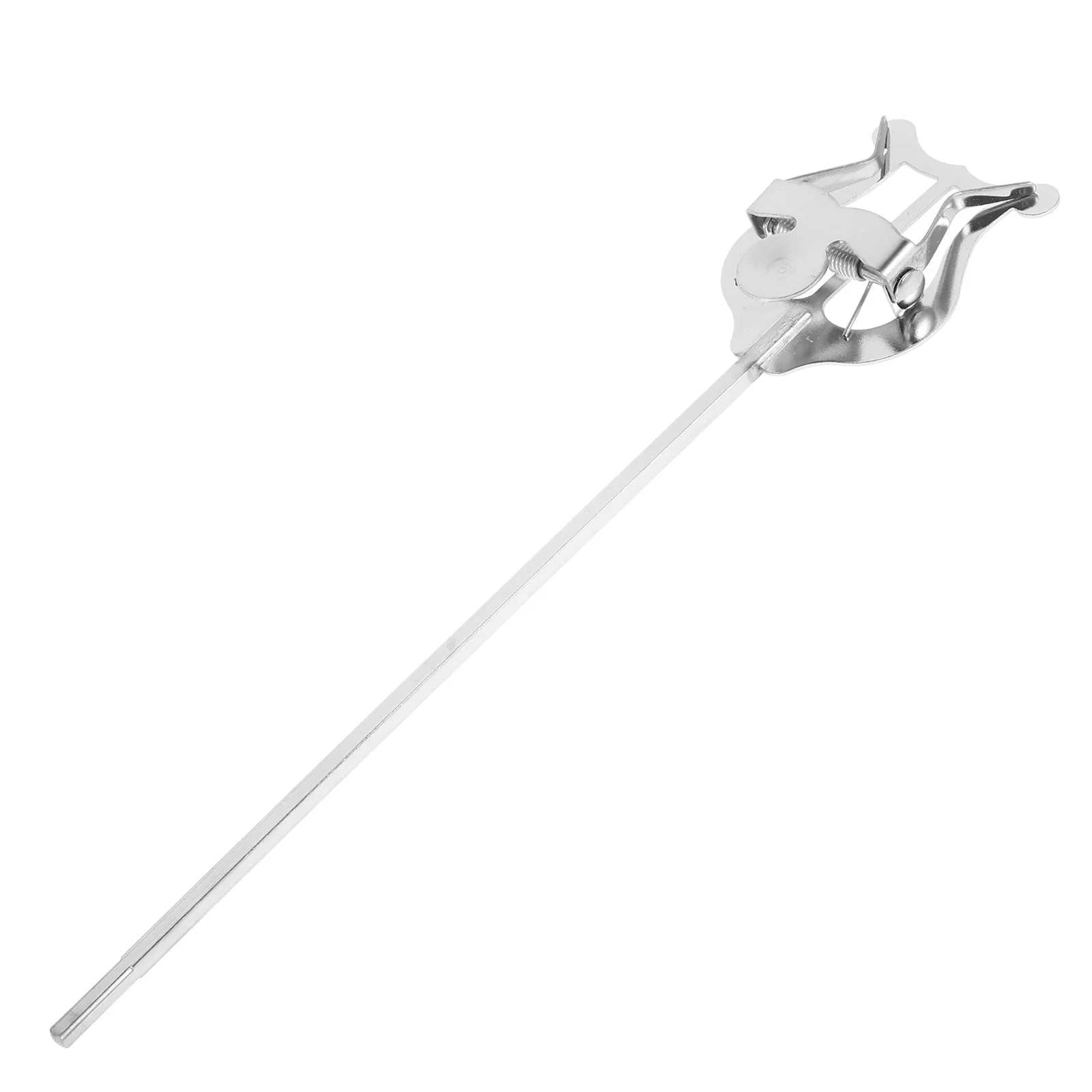 

Effortless Page Turning Lyre Sheet Music Clip Silver Metal Sax Clamp-on Holder for Clarinet Alto Tenor Saxophone Marching Band